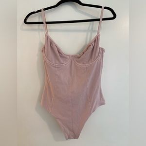 Zulu and Zephyr lavender balconette one piece